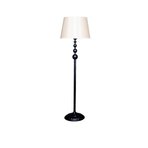 Siyah Kaplama Helezon Paslanmaz Metal Modern Lambader - Kumsal
