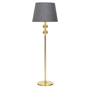 Gold Kaplama Çift Küre Metal Düz Tek Ayak Lambader Gold Kaplama Çift Küre Metal Düz Tek Ayak Lambader