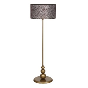 Lima Eskitme Kaplama Düz Metal Ayaklı Lambader - Kahverengi Kırçıl