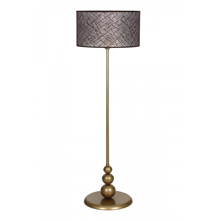 Lima Eskitme Kaplama Düz Metal Ayaklı Lambader - Kahverengi Kırçıl