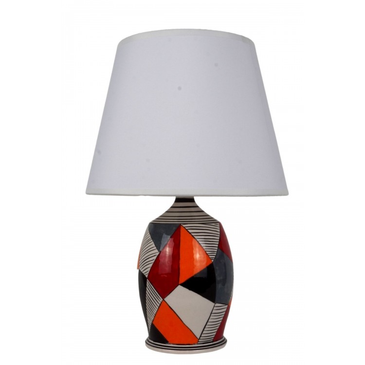 Luxury Series Origami Porselen Abajur - Beyaz