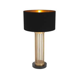 ABJ-FR01 Condo Eskitme Mat Gold Kaplama Metal Abajur - Siyah