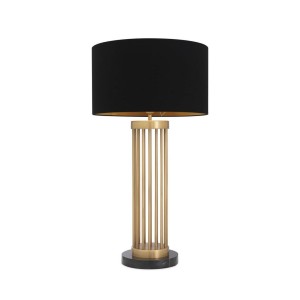 ABJ-FR01 Condo Eskitme Mat Gold Kaplama Metal Abajur - Siyah