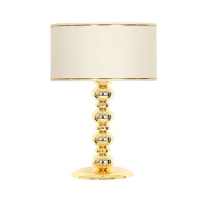 Gold Şeritli Krem Blanc Metal Abajur Gold Şeritli Krem Blanc Metal Abajur