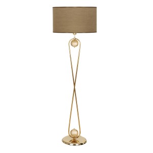 Forever Gold Kaplama Metal Lambader, Modern Dekoratif Metal Oturma Odası Çalışma Odası Zemin Lambası