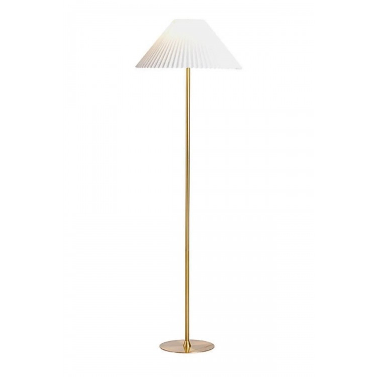 LMD-FR03 Conic Eskime Mat Gold Metal Lambader - Krem Kırma