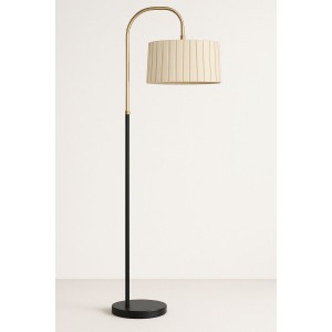 Elora Eskitme Gold Lambader – Pliseli Krem Şapka, Klasik Modern Stil
