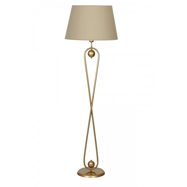 Forever Statik Eskitme Mat Gold Metal Lambader