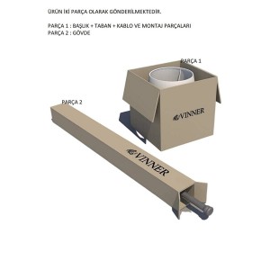 Eskitme Kaplama Burgulu Tek Ayaklı Metal Lambader Mataro Vizon