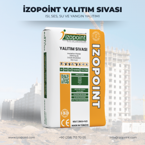 İzopoint Yalıtım Sıvası - Isı Su Ses ve Yangın Yalıtımı
